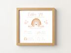Personalized Baby Birth Announcement Frame